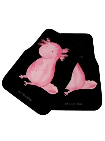 Mr. & Mrs. Panda Fahrer Autofußmatte Axolotl Niedlich ohne Spruch in Schwarz