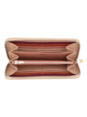 DuDu Geldbörse Leder 19 cm in rosa cipria