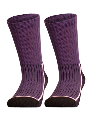 UphillSport Wander-Socke SAANA JR 2er Pack in Purple