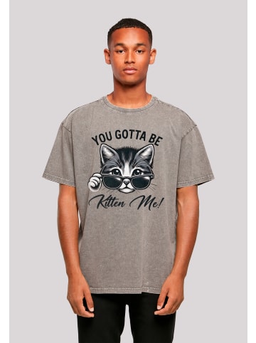 F4NT4STIC Oversize T-Shirt Kätzchen You Gotta Be Kitten Me! in Asphalt