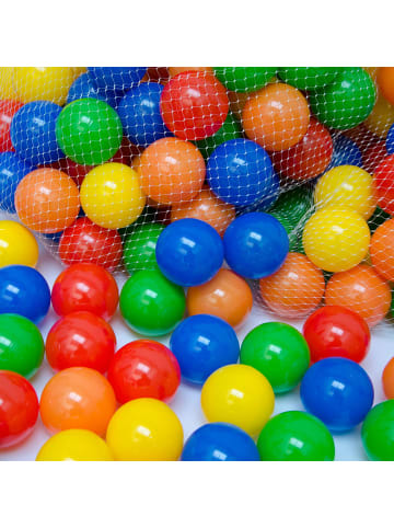LittleTom 50x Bällebadbälle Elias 5,5 cm im 5-Farben-Mix