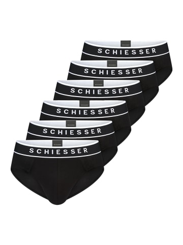 Schiesser Rio Slip / Unterhose 95/5 Organic Cotton in Schwarz