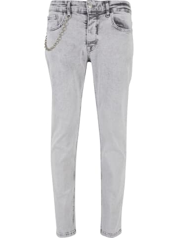 2Y Premium Tapered Jeans in grey