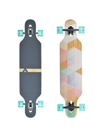 Apollo Twin Tip Longboard " Nauro " in holz/pastell