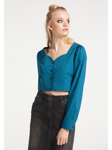 myMo ROCKS Damen Bluse in Petrol