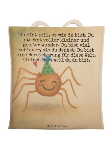 Mr. & Mrs. Panda Stofftasche Spinne Agathe Party Design mit Spruch in Weiß