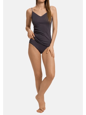 Hanro Midi Slip Cotton Seamless in Black pearl