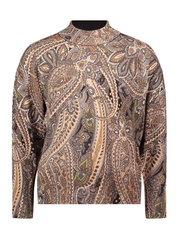 Betty Barclay Feinstrickpullover mit Stehkragen in Grau/Beige