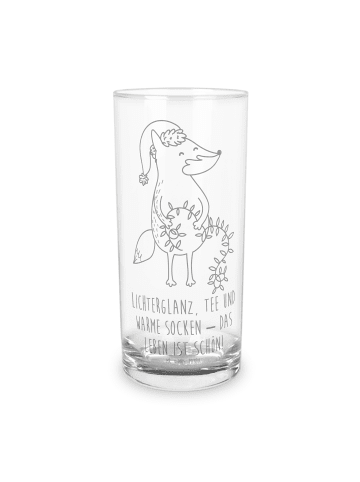 Mr. & Mrs. Panda Glas Fuchs Weihnachten mit Spruch in Transparent
