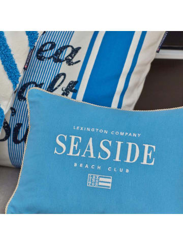 Lexington Kissen Seaside in Blau | Hellbeige