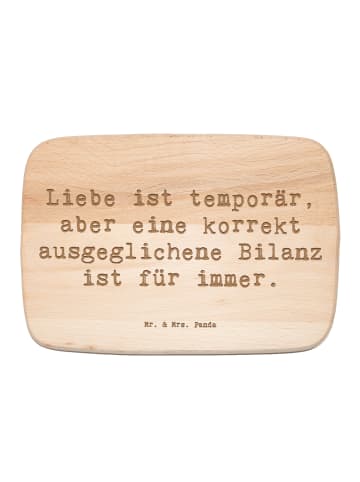 Mr. & Mrs. Panda Hackbrett Spruch Buchhalter Weisheit mit Spruch in Transparent