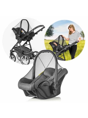 Reer BiteSafe Insektenschutz für Babyschale schwarz in Schwarz ab 0 Monate