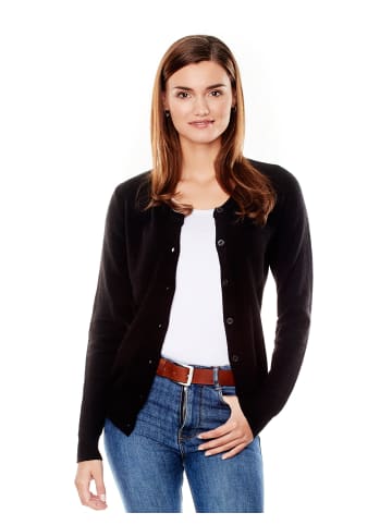 Vincenzo Boretti Cardigan tailliert in schwarz