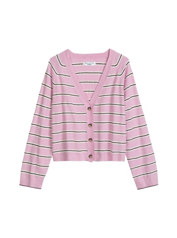 Marc O'Polo DENIM Gestreifter Cardigan regular in Light Pink