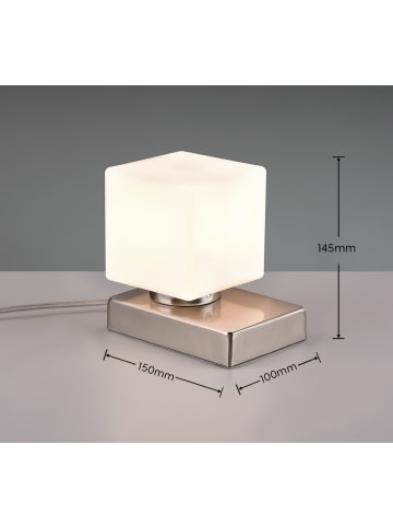 Trio Leuchten Tischleuchte TILL II in Nickel matt