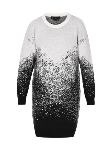 faina Kleid in Wollweiss Schwarz