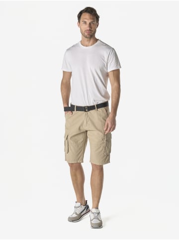 KOROSHI Herren cargo baumwollshorts in beige