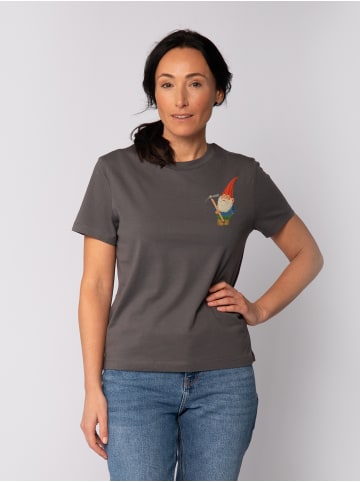 wat? Apparel T-Shirt Gartenzwerg in Grau