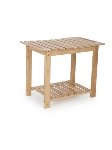 relaxdays Badhocker in Natur - (B)53 x (H)42 x (T)33 cm