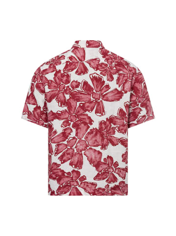 Marc O'Polo Hemd in bordeaux ecru - 0001