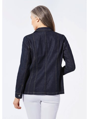 GOLDNER Jeansjacke mit sportlichen Details in marine
