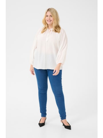 KAFFE curve Langarm-Bluse KClinna in Chalk