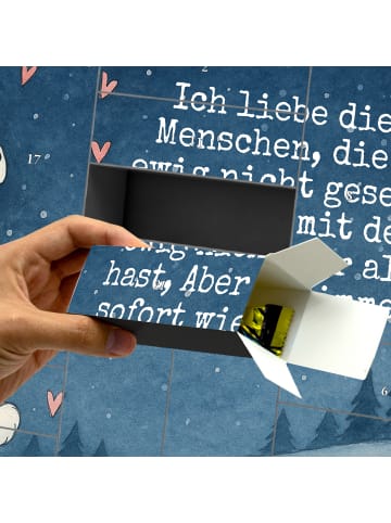 Mr. & Mrs. Panda Befüllbarer Adventskalender Eisbär Umarmen Desi... in Weiß