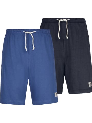 Jan Vanderstorm 2er Pack Schlafshorts CHARLE in blau