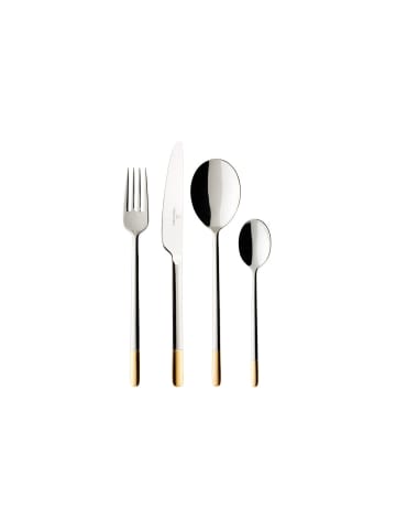 Villeroy & Boch 24er Set Tafelbesteck Ella silber-gold in silber-gold