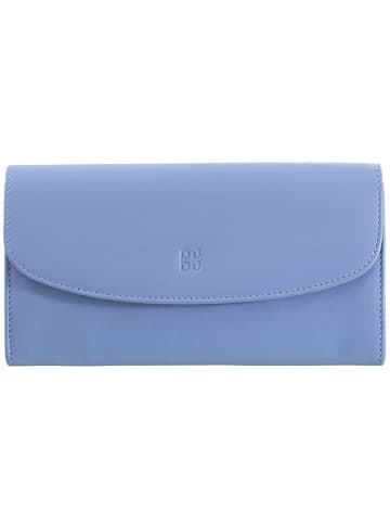 DuDu Colorful Gandia Geldbörse RFID Leder 19 cm in pastellblau