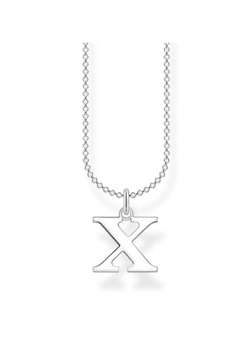 Thomas Sabo Kette Buchstabe X in silber