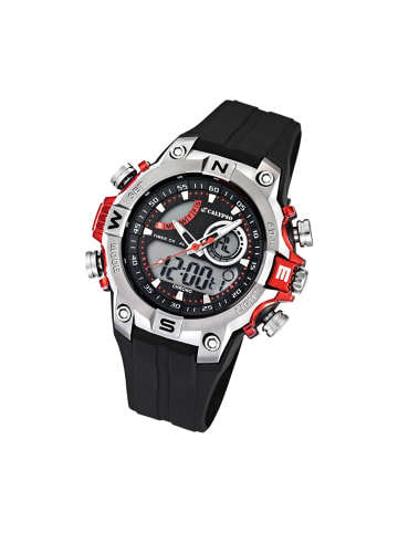 Calypso Analog-Digital-Armbanduhr Calypso Digital schwarz extra groß (ca. 49mm)