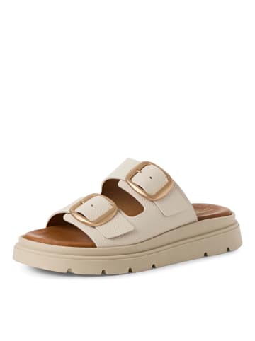 Tamaris Plateau Pantoletten in Beige