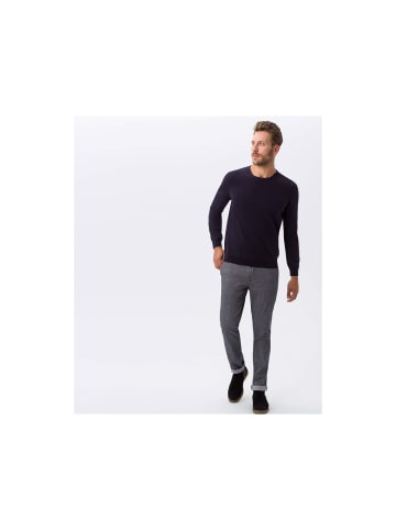 BRAX  Strickpullover für Herren in unifarben in dunkel-blau