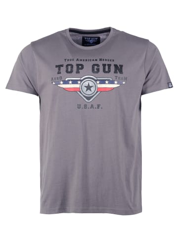 TOP GUN T-Shirt TG20213022 in dark anthra