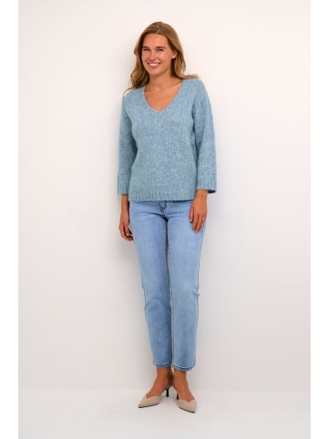 Kaffe Strickpullover KAalioma in Faded Denim Melange