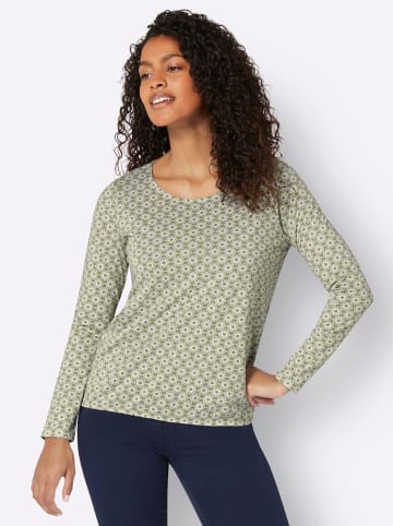 WITT WEIDEN Langarmshirt in schilf-ecru-bedruckt