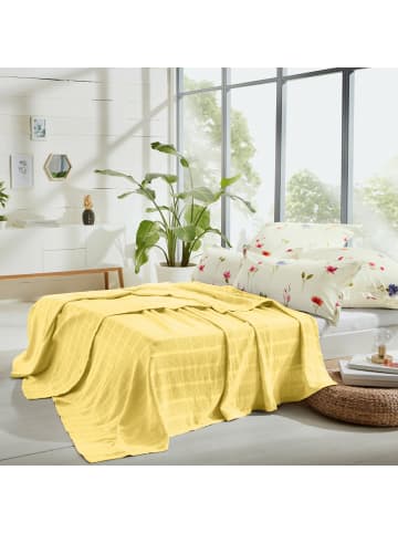 Erwin Müller Baumwolle Sommerdecke Trient in gelb