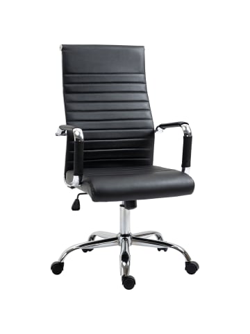 Vinsetto Bürostuhl-54B x 62T x 104-114H cm-Schwarz