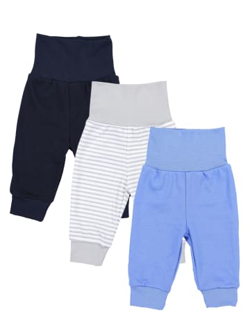 TupTam Baby Jungen Lange Pumphose 3er Pack in dunkelblau