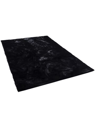 Pergamon Fellteppich Plush in schwarz