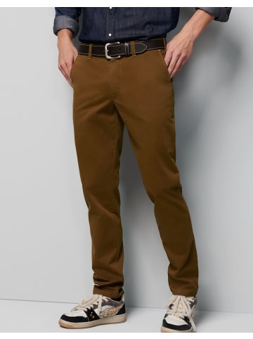 Meyer Chinohose M5 Moderne Chino Stretch Cotton in karamell