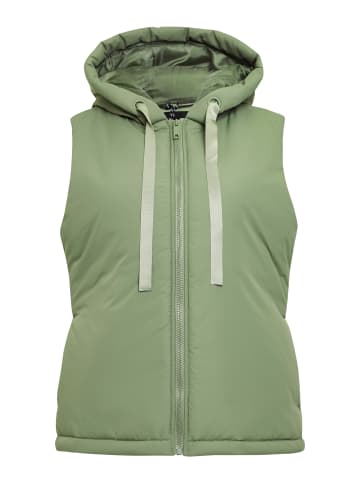 Threadbare Weste Shelly Hooded in grün