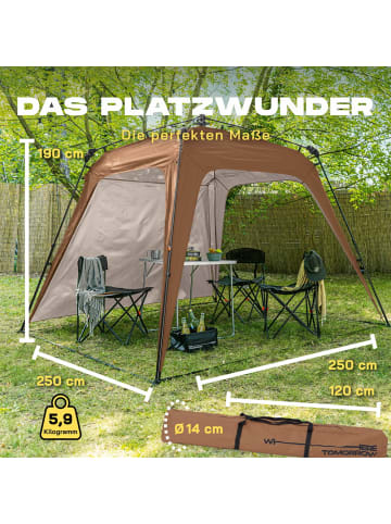 Where Tomorrow Pop Up Pavillon Kamelbraun  Braun
