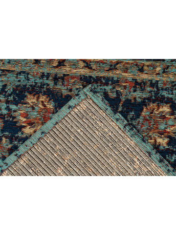 Kayoom Kurzflor Teppich Charme 225 in multi - blau - rechteckig