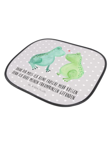 Mr. & Mrs. Panda Sonnenschutz Auto Frosch Liebe mit Spruch in Grau Pastell