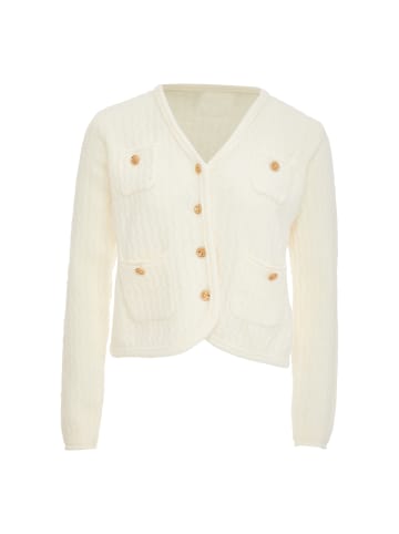 CARNEA Strickjacke in Wollweiss
