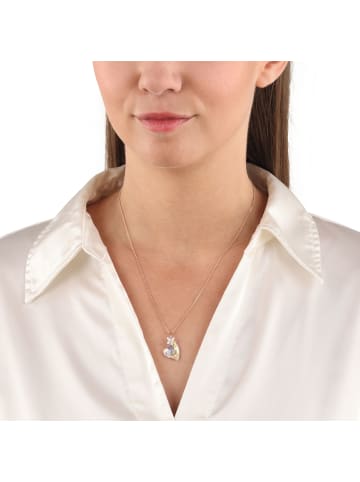 Amor Kette mit Anhänger Silber 925, rosévergoldet in Roségold