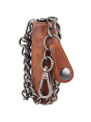 Greenburry Rebel Rider Biker Geldbörse Leder 13 cm brown