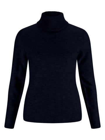 CASH-MERE.CH Rollkragen Pullover in Marine Blau